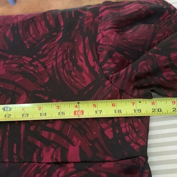 SEMANTIKS Red & Black 100% Silk Dress Size PM #90 - Picture 8 of 10